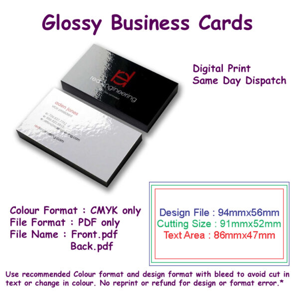 Glossy Business Card - Digital Print