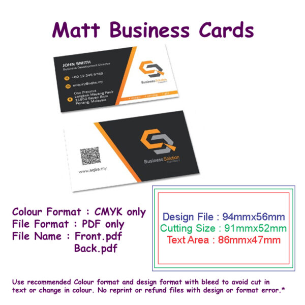 Matt Business Card - Offset Print